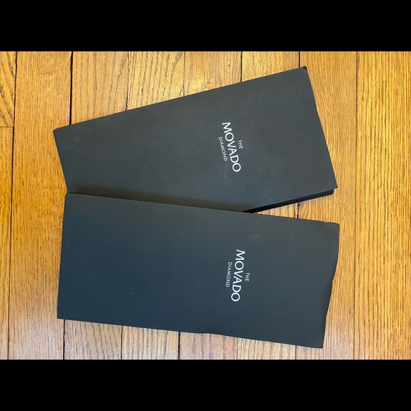 Authentic Movado Diamond Earrings- Platinum - Picture 7 of 7